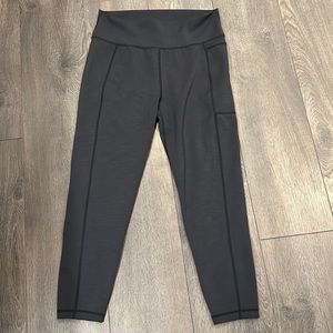 Sweaty Betty Super Sculpt High Waist Yoga Pocket Leggings in Black Marl, sz XXL